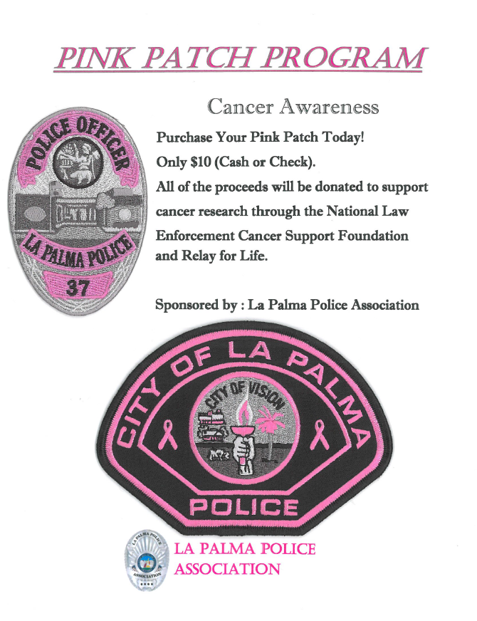 La Palma PA pink patch